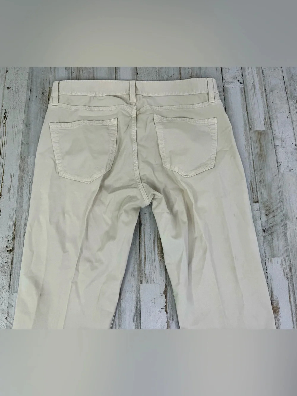 Banana Republic Slim Fit Mens Chino Cream Khaki 33x30